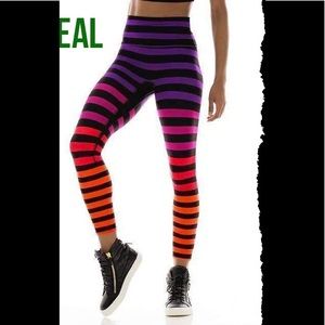 K Deer Sophia Stripe HW Leggings